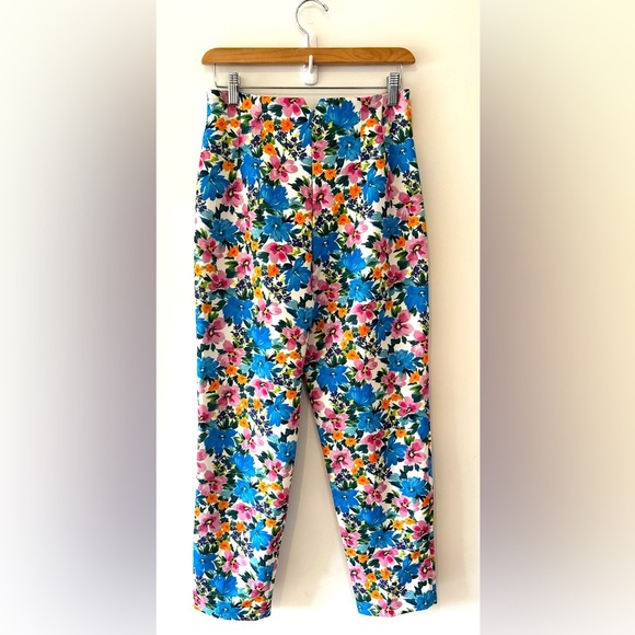 ZARA Floral High Rise Cropped Pants – Size 28/M (Fit Small) - Picture 5 of 6
